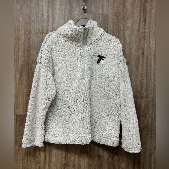 Atlanta Falcon Sherpa Quarter Zip Jacket - Picture 1 of 10